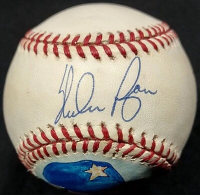 Nolan Ryan Hand Painted Houston Astros Signed Autographed Baseball PSA COA! - Image 1 of 4