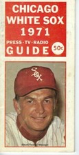 1971 Chicago White Sox Baseball Media Guide  Chuck Tanner Fair Condition
