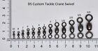 100 pcs Crane  Swivel  size 8 to 4/0 fishing tackle connector