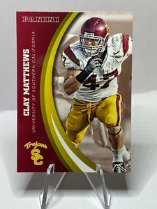 CLAY MATTHEWS University of Southern California USC card TROJANS Panini - Picture 1 of 2