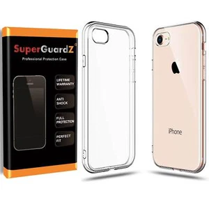 2X Ultra Soft Clear TPU Skin Case Cover Armor Guard Siheld For iPhone 8 7 Plus - Picture 1 of 15
