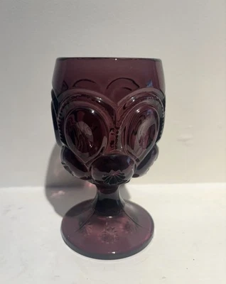 Cálice de vinho vintage LE Smith ametista lua roxa e estrela água - Imagem 1 de 4