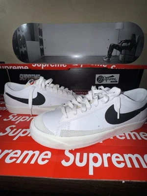 Size 10.5 - Nike Blazer '77 Vintage Low White Black - Image 1 of 4