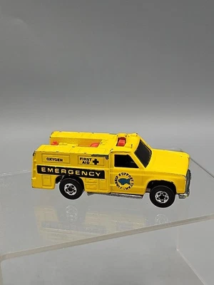 Camión de emergencia Hot Wheels Vintage 1974 Race Rescue Ranger amarillo Foto 1 de 4