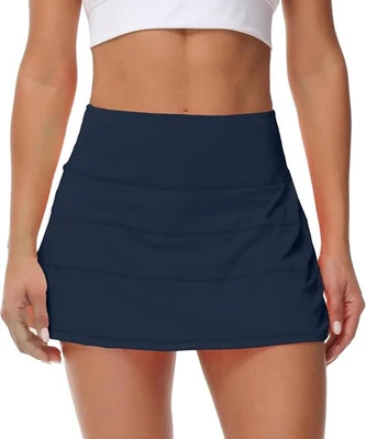 MCEDAR Pleated Tennis Skirt for Women with Pockets Women's High 2, Navy Blue  - Image 1 of 4