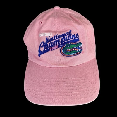 Gorra ajustable Florida Gators 2006 National Champions rosa nueva con etiquetas Foto 1 de 4