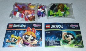 LEGO -LOT- Dimensions - 71343 Buttercup & 71346 Powerpuff Girls Team Pack - EBB