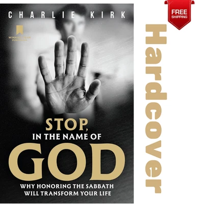 Stop, In the Name of God by Charlie Kirk • NEW Pre-Order • Hardcover Book Foto 1 de 2