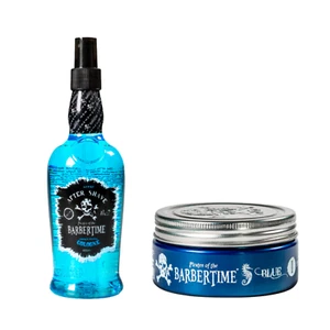 BARBERTIME Special Set | 1x Barber Cologne 400ml + 1x No1 Blue Pomade Wax 150ml - Picture 1 of 12