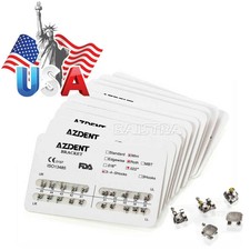 20 Packs Dental Orthodontic Metal Bracket Brace Mini Roth.022 3-4-5 Hooks AZDENT