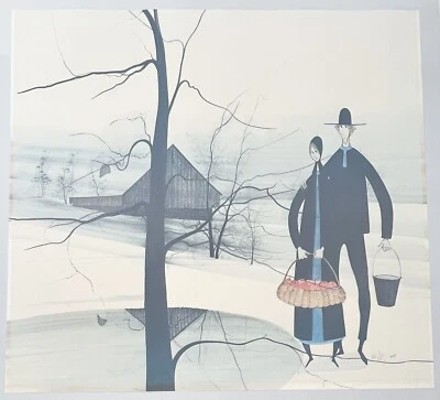 "Impresión grande firmada numerada 851/1000 27"" X 24,75"" (1978) de P. Buckley Moss" Foto 1 de 4