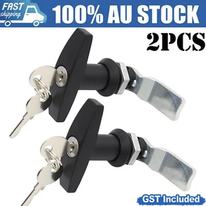 2X Small Canopy T lock Handle Replacement for Canopy Trailer Toolbox Keyed Alike - Picture 1 of 11