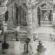 Vimala Sah Temple India Stereoview c1920 Keystone Mount Abu Dilwara Vasahi F236