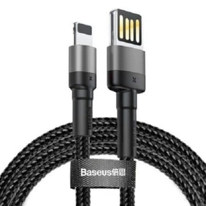 Baseus lightning naar USB A kabel- 2 meter Grijs, Zwart CALKLF-HG1 - Afbeelding 1 van 4