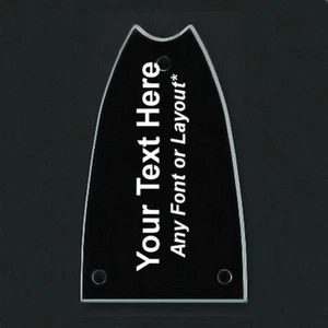 CUBIERTA DE VARILLA DE GUITARRA Grabado Personalizado EPIPHONE CASINO - TEXTO PERSONALIZADO Negro - Imagen 1 de 2