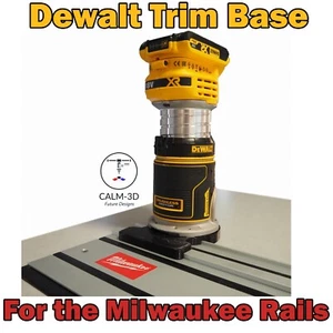 Dewalt DCW600 kompatible Trimmfräse Führung für den Einsatz auf Milwaukee Schiene - INKL. P&P - Bild 1 von 11