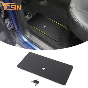 Caja de tapa de seguridad con bloqueo trasero de almacenamiento debajo del asiento para Dodge Ram 1500 09-18 negra - Imagen 1 de 11