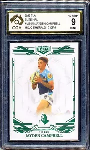 2023 NRL Traders Elite Mojo Emerald #48 Jayden Campbell 7/9 CGA 9 - Bild 1 von 3