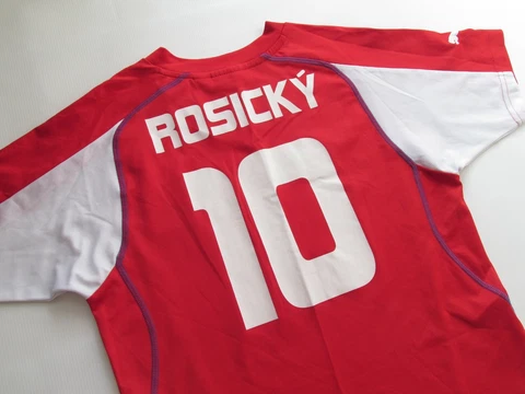 CZECH EURO 2004/2003 HOME FOOTBALL SHIRT JERSEY #10 ROSICKY PUMA ARSENAL KID'S L Cover