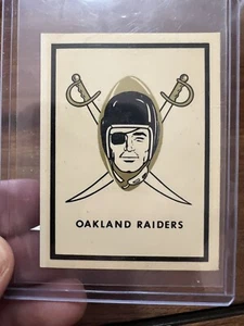 1960 Oakland Raiders AFL Card Inaugural Season Fleer Otto Al Davis Excellent - Picture 1 of 4