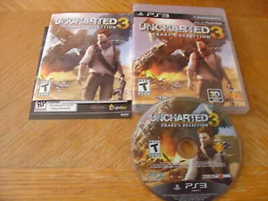 Uncharted 3 Drake's Deception PS3 PlayStation 3 Complete CIB - Picture 1 of 1