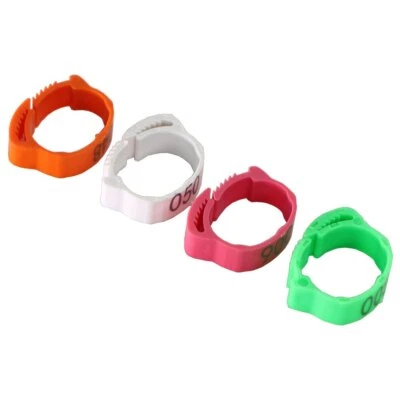 40 WINKS Adjustable Size Chicken Foot Ring Poultry Leg Number Tag Buckle