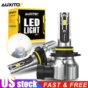 9006 Led Headlight Bulbs Kit Hi Lo Beam Super Bright White 6500K 40000Lumens x2 - Picture 1 of 13