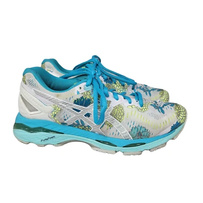Zapato para correr Asics Gel Kayano 23 para mujer talla 5,5 edición LTD blanco floral T6A5N Foto 1 de 4