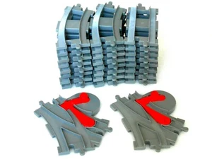 26x Lego Duplo Lok-Eisenbahn Schienen in Blaugrau - Bild 1 von 1