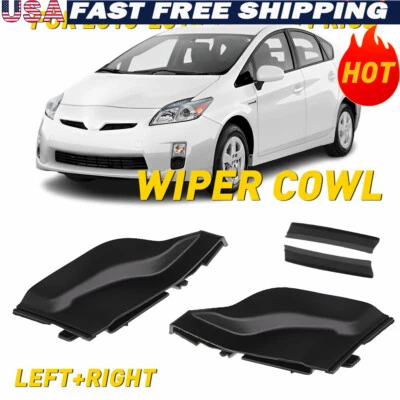 Fit Toyota Prius 2010-2015 Front Wiper Windshield Cowl Side Extension Cover Trim - Image 1 of 4