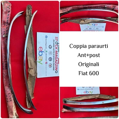 lame paraurti originali fiat 600/d nuove (cane) incartati Foto 1 de 3