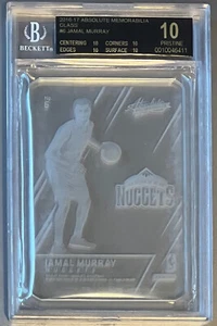 POP 2 BGS 10 Black Label RC Jamal Murray 2016-17 Absolute Glass Rookie FLAWLESS! - Picture 1 of 2