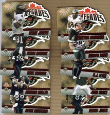 2003 Pacific Atomic CFL OTTAWA RENEGADES Team Set #57-66 RUBY PARALLEL