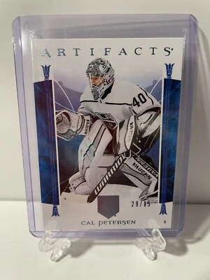 CAL PETERSEN 2022 Upper Deck Artifacts Light Blue Steel /85 #52 Kings - Image 1 of 2