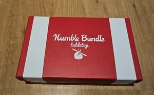 Humble Bundle Tabletop Box Indiebox featuring 5 Dice 4 Metal Figures 2 Meebles - Picture 1 of 3