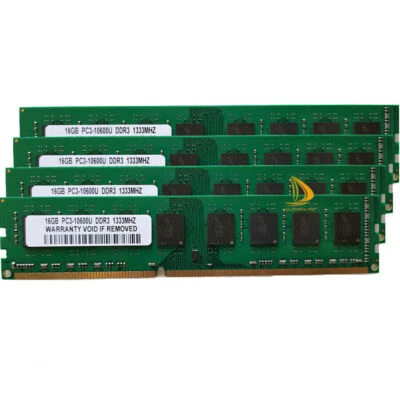 Only for AMD Kits 4x 16GB 2Rx4 PC3-10600 DDR3 1333Mhz Desktop Memory RAM 64GB* - Image 1 of 4