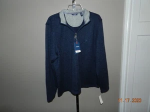 Izod Premium Essentials Sweater Fleecepullover Herren L - Neu mit Etikett 1/4 Zip - Bild 1 von 3