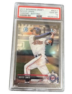 2017 Bowman Draft Royce Lewis Chrome 1st Prospect #BDC-1 PSA 10 Twins GEM MINT