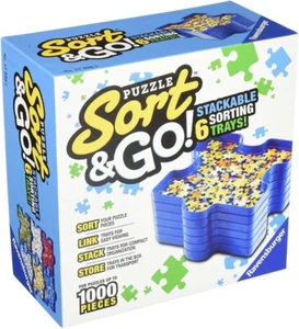 Sort and Go Jigsaw Puzzle Accessory - Hard PLASTIC SORTING TRAYS by Ravensburger - Picture 1 of 4