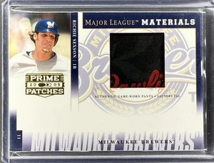 2005 Donruss Prime Patches Richie Sexson #MLM-21 Game Used Jersey /12 - Picture 1 of 2