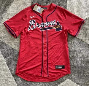 Nike Men's Atlanta Braves Ronald Acuna Jr #13 Red Limited Vapor Jersey Size M - Picture 1 of 6