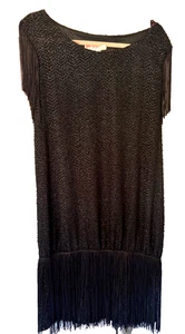 Schwarzes Vintage-Damenkleid - Wayne Diamond - 70er Jahre Größe 9/10 - Bild 1 von 6