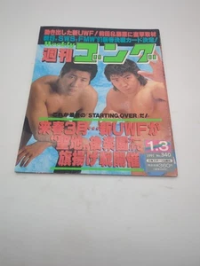 Weekly Pro Wrestling 340 Japanese Pro Wrestling Magazine 1/3/1991 UWF NJPW WWF - Picture 1 of 3