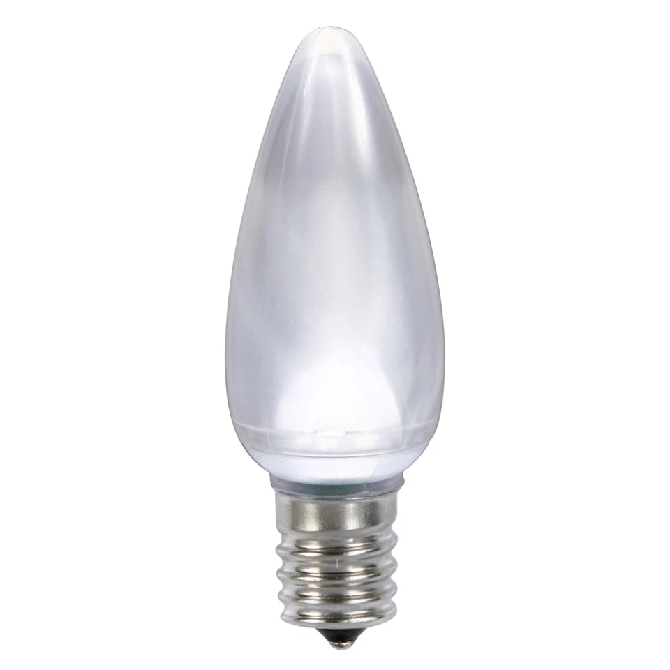 C9 Satin LED Cool Wht Bulb 45W 130V 25Bx - Image 1 of 1