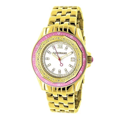 Reloj Mujer Acero Inoxidable Diamante | Luxurman Royale 38 mm Foto 1 de 4