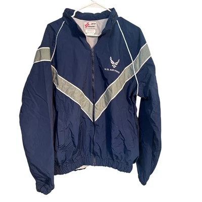 Skilcraft US Air Force Cortavientos Traje de Pista Conjunto Chaqueta Pantalones Para Hombres M/L Azul PTU Foto 1 de 4