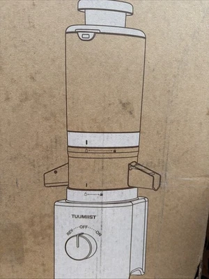 Exprimidor de masticación lenta TUUMIIST, prensa en frío, conducto de alimentación grande de 5,3” negro PROBADO Foto 1 de 2