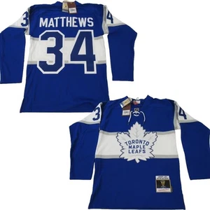 New 2017 Auston Matthews #34 Maple Leafs Mens Sizes Mitchell & Ness Jersey $225 - Picture 1 of 9