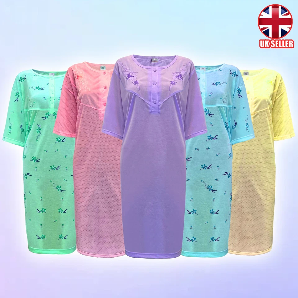 i-Smalls женщин плюс размер ночная рубашка супер мягкий легкий хлопок богатый - Изображение 1 из 1