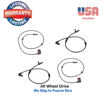 Sensor de velocidade de roda 4 ABS dianteiro e traseiro R & L fit MERCEDES-BENZ C300 2012-2014 AWD - Imagem 1 de 4